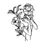 Wallity Elif Escultura de Pared de Metal Negro 40 x 50 cm